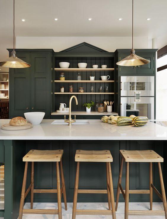 beautifulkitchensblog-hunter-green-kitchen