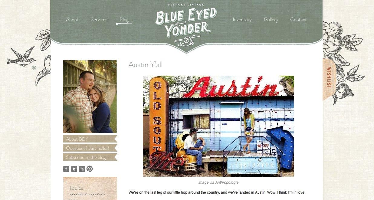 Blue Eyed Yonder » Blog