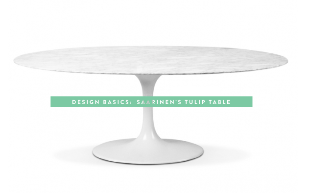Design basics saarinen tulip table oval marble