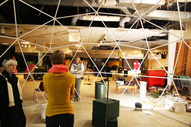 Pencil Shavings Studio pop up geodesic dome 5