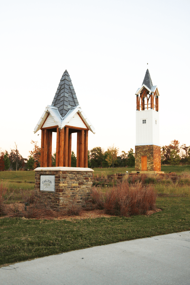 Entryway. Carlton Landing, a community designed by Andres Duany, of Duany Plater-Zyberk. Eufaula, Oklahoma.