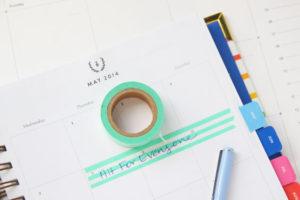 What to do with washi tape. Pencil Shavings Studio washi tape used in my day planner - www.pencilshavingsstudio.com