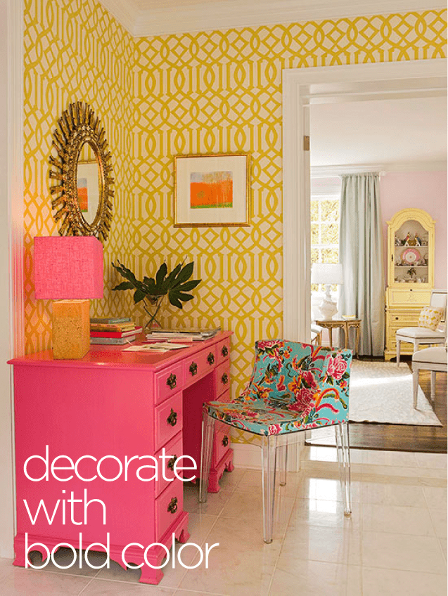 How to decorate with bold color | Pencil Shavings Studio