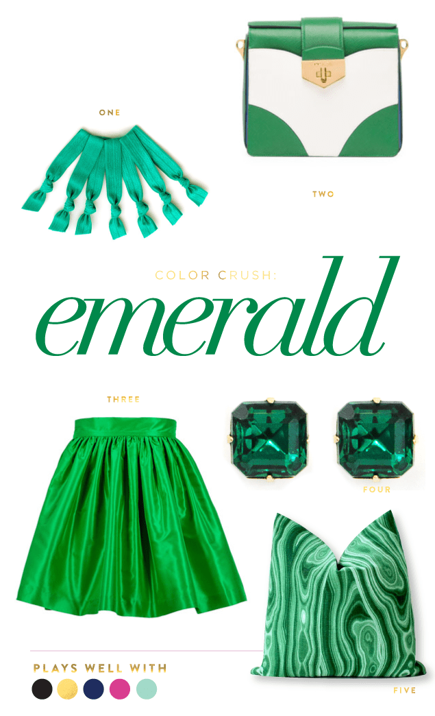 Color Crush: Emerald www.pencilshavingsstudio.com