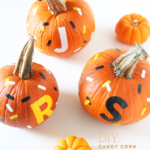DIY: Pumpkins with Candy Corn “Sprinkles”