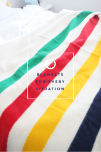 Blankets for every situation - hudson bay company point blanket www.pencilshavingsstudio.com