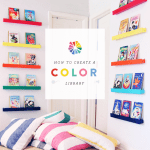 A Playroom Library of Color with the Land of Nod