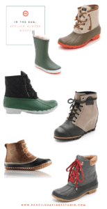Stylish winter boots to keep those feet dry and stylish www.pencilshavingsstudio.com
