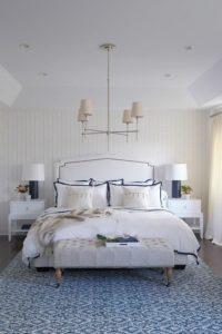 Master Bedroom Inspiration - white and blue bedrooms - www.pencilshavingsstudio.com