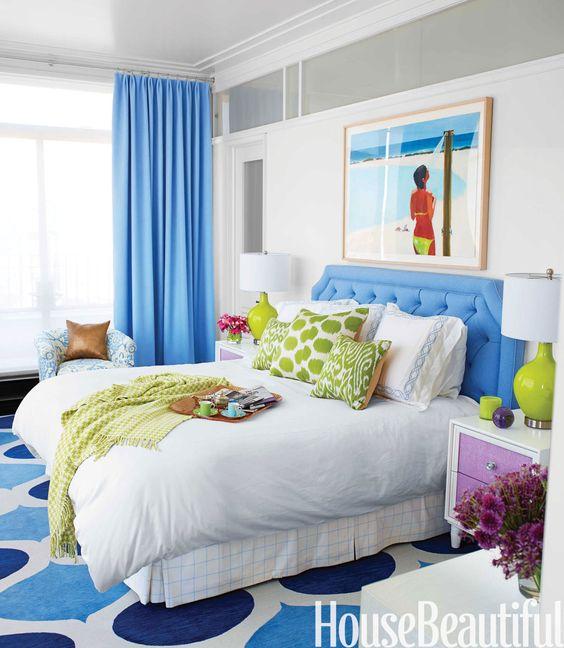 Master Bedroom Inspiration - white and blue bedrooms - www.pencilshavingsstudio.com