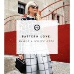 Pattern love: black & white grid