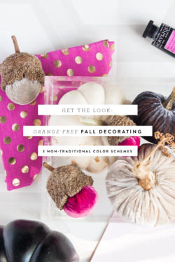 Non traditional fall decor color schemes - how to decorate for fall without orange www.pencilshavingsstudio.com