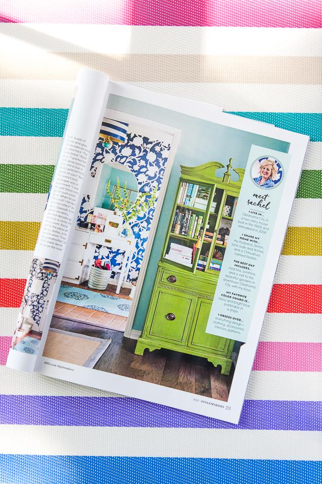 On newsstands October 4th, Stylemaker magazine is a new publication by Better Homes & Gardens with insightful interviews from various designers, creatives, and bloggers featuring their homes and offices. Pencil Shavings Studio author and designer Rachel Shingleton is featured in a 10 page spread full of her colorful home and inspiration for stylish living. www.pencilshavingsstudio.com