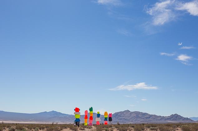 www.pencilshavingsstudio.com - 7 magic mountains - las vegas - nevada desert - travel - colorful installation art